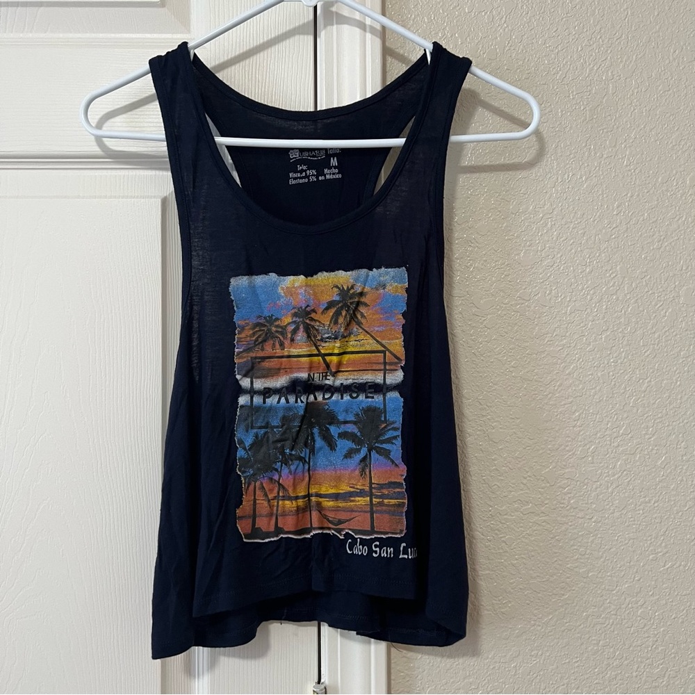Women’s Cabo San Lucas “In The Paradise” Sleeveless Crop Top - Medium
